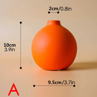 Hand-Painted Porcelain Flower Vase for Tabletop Display – Modern Scandinavian Home Accent for Living Room, Bedroom & Office Decor