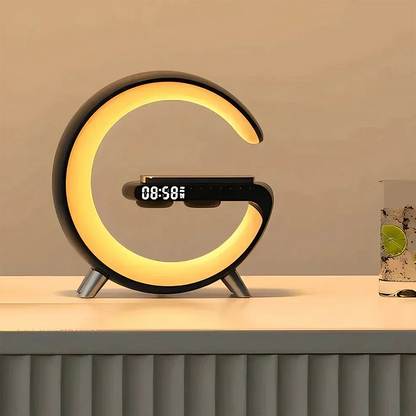 Sunrise Alarm Clock with Wireless Charging Pad, RGB Mood Light & Bluetooth Speaker