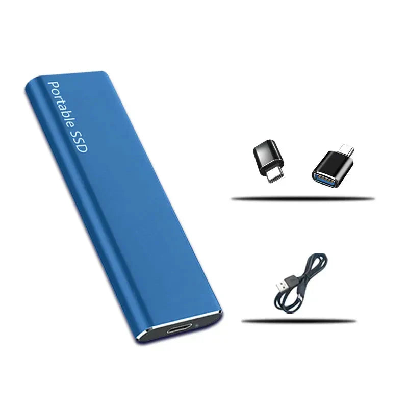 4TB Solid-State Drive USB-C Compact Aluminum Enclosure for Mac PC Laptop Desktop Travel Work Backup Data Transfer Storage