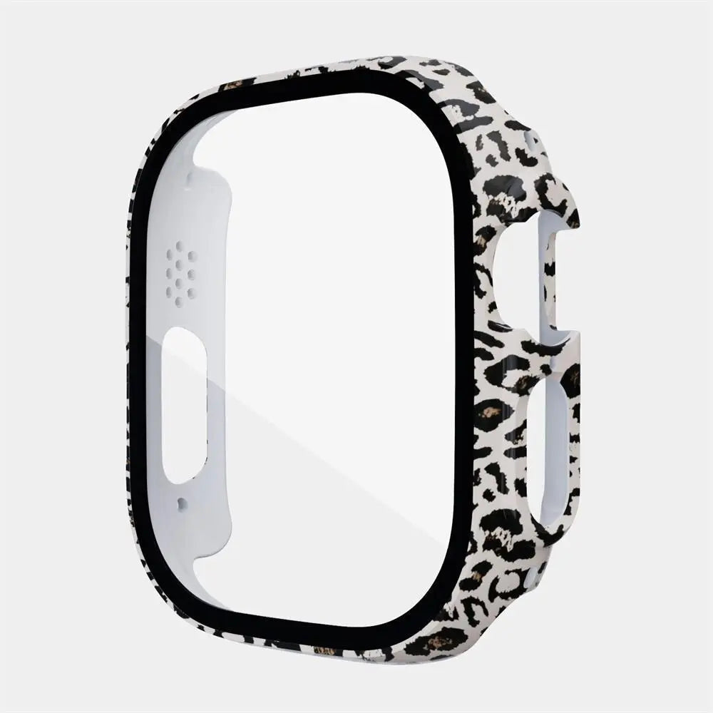 Protective Shell with Tempered Glass Screen Guard for 49mm Apple Watch Ultra Series – Full-Body Snap-On Design