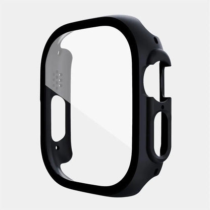 Protective Shell with Tempered Glass Screen Guard for 49mm Apple Watch Ultra Series – Full-Body Snap-On Design
