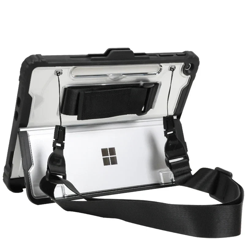 Rugged Protective Case for Microsoft Surface Pro & Go — Fitted Shell with Optional Shoulder Strap
