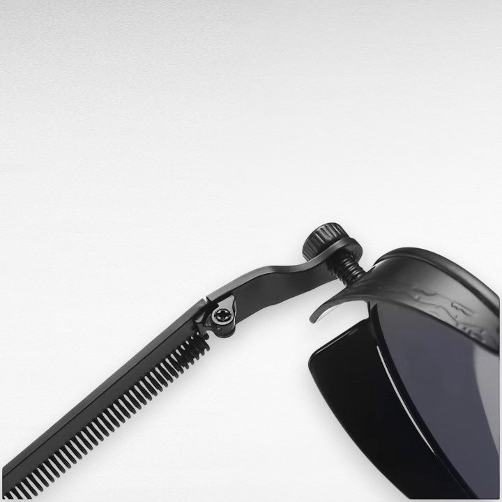 Vintage Round Sunglasses Polarized UV400 Protection Metal Frame Gothic Industrial Design for Men Women Everyday Outdoor