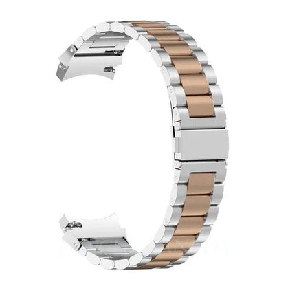 Stainless Steel Watch Band for Samsung Galaxy Watch 4 & 5 – Quick-Release Metal Strap with Adjustable Links, Compatible with 40mm 44mm