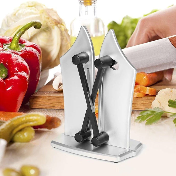 Handheld Blade Honer with Carbide Edges for Smooth & Serrated Cutlery | Anti-Slip Grip for Home Cooks | Compact Kitchen Tool