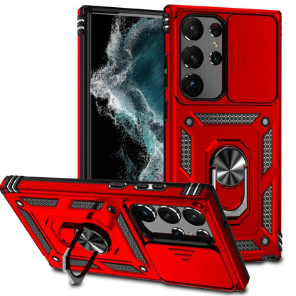 Protective Stand Case with Lens Guard for Samsung Galaxy S23 Series – Hands-Free Viewing & Drop Protection