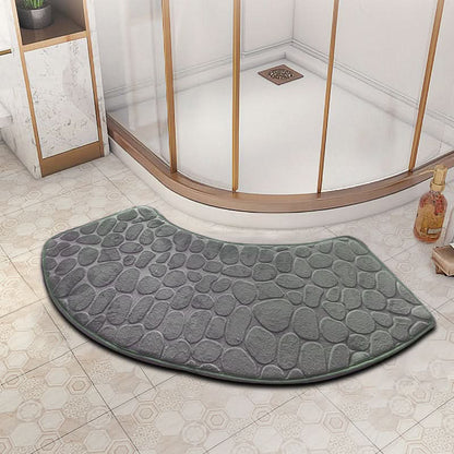 VELVOSTONE – 3D Non-Slip Velvet Bath Mat Quick-Dry Design