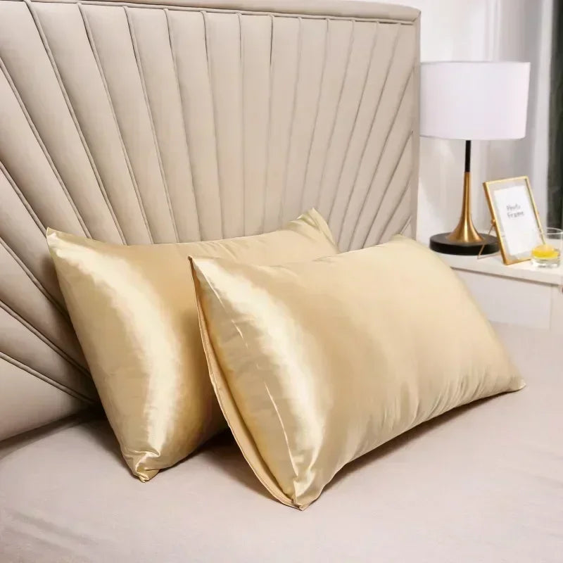Pure Mulberry Silk Pillowcase 20×28 Inch Gold Standard Pillow Cover for Hair & Skin Care Cooling Breathable Bedroom Sleep Accessory Anti-Fri