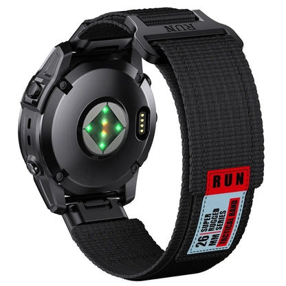 Woven Nylon Watch Band for Smartwatches – Quick-Release Strap with Adjustable Closure, Breathable Sport Band for Fitness & Everyday Wear
