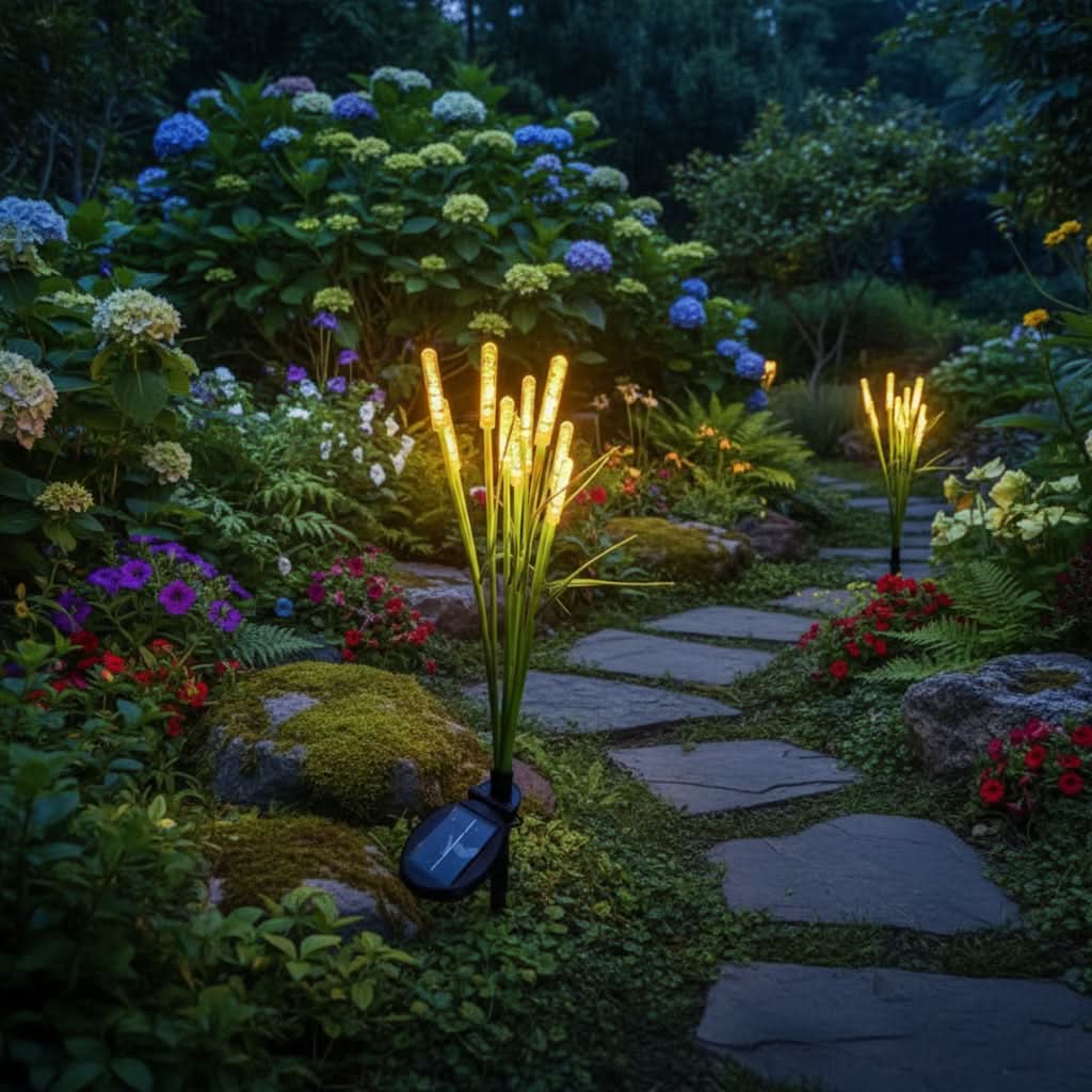 REEDLIVA – Solar Reed Garden Lights for Outdoor Landscape Decor