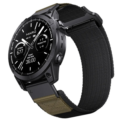 Woven Nylon Watch Band for Smartwatches – Quick-Release Strap with Adjustable Closure, Breathable Sport Band for Fitness & Everyday Wear