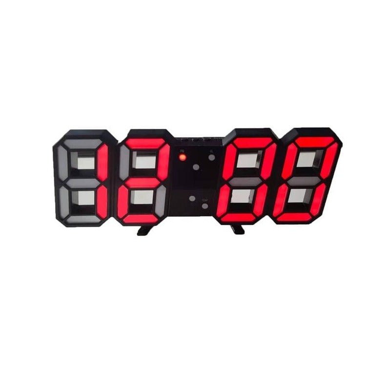 3D LED Digital Wall Clock with Adjustable Brightness | Modern Minimalist Display for Living Room, Bedroom & Office | USB Powered Time Piece