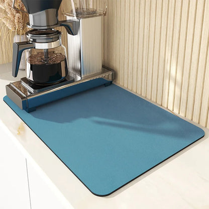 Microfiber Kitchen Mat Non-Slip Water Absorbent Runner for Sink Floor Stove Area Home 20x24 Inch Fast Dry Washable