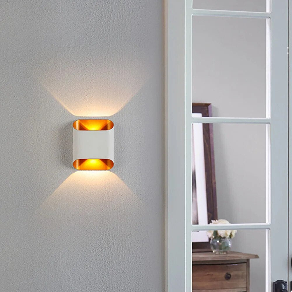 LED Outdoor Wall Sconce Weatherproof Up Down Light Aluminum Fixture for Patio Entry Garage Commercial Exterior Lighting