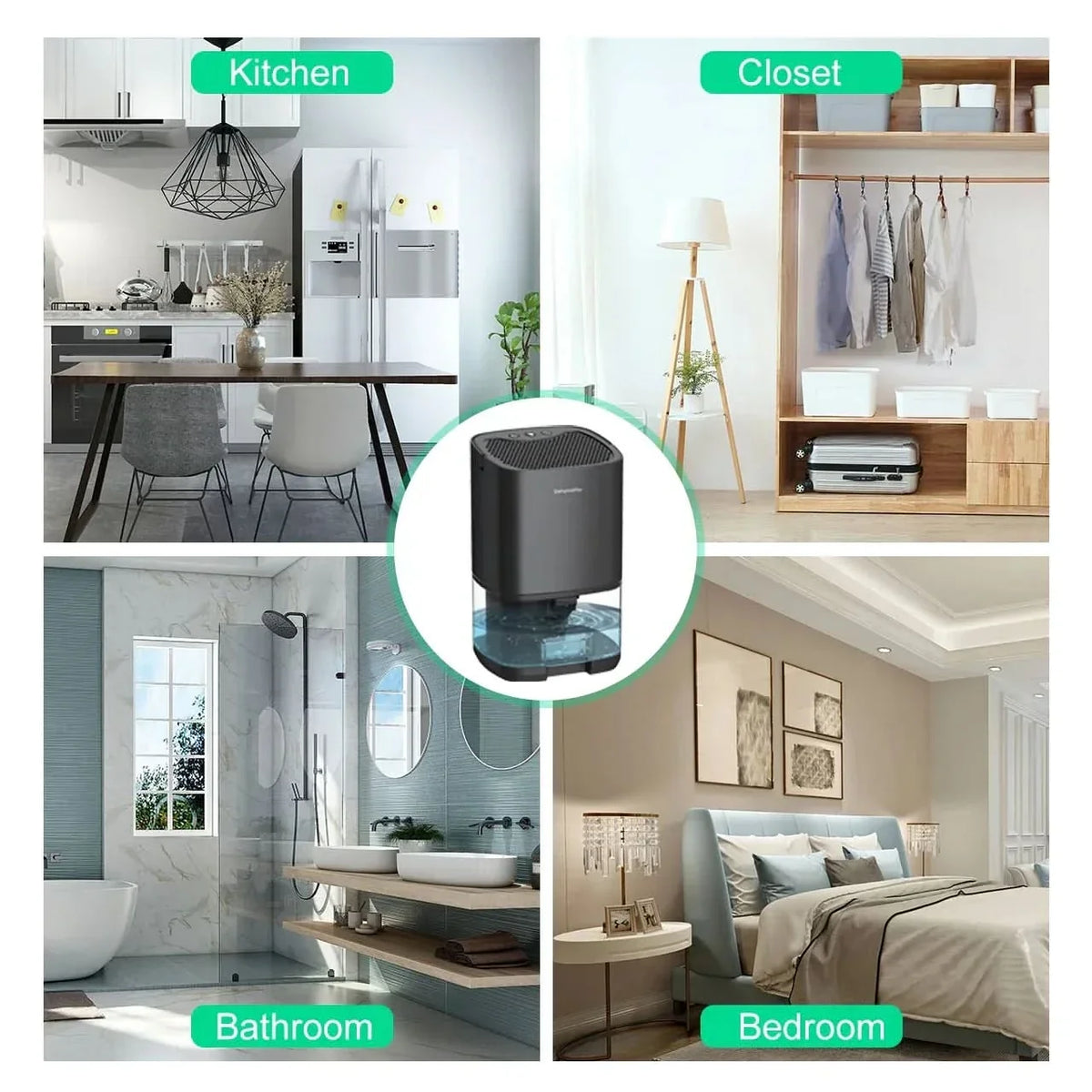 FRESHAURA – Dehumidifier with Night Light for Comfortable Living Spaces
