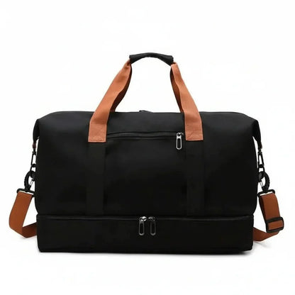 Weekender Duffel with Separate Shoe Pocket and Wet Gear Storage for Training, Sports and Travel