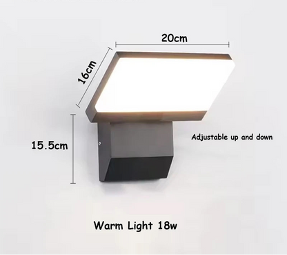 LumiFold | Outdoor Wall Light with Motion Sensor Option & Adjustable Head | IP65 Waterproof for Modern Homes