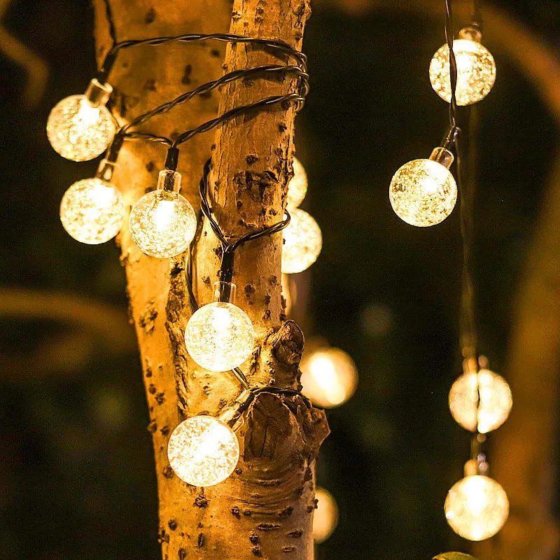 Solar-Powered Fairy Lights 30 Feet Automatic Dusk Sensor Waterproof LED Garden Décor for Patio Yard Pathway Landscaping Outdoor Illumination