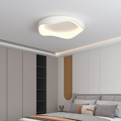Flush Mount LED Ceiling Light Dimmable with Remote 16-20 Inch Round White Fixture for Bedroom Living Room Kitchen Modern Low Profile 3.5 Inc