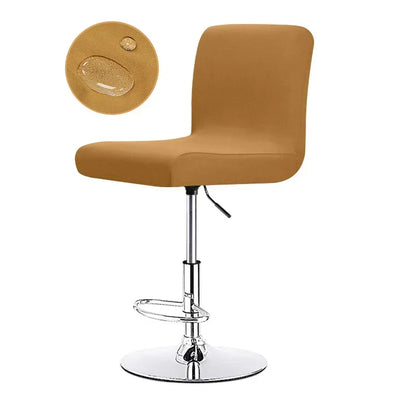 Stretch Bar Stool Cover | Universal Fit Chair Slipcover for Kitchen Counter Stools, Dining Room & Home Bar Seating Protection | Waterproof