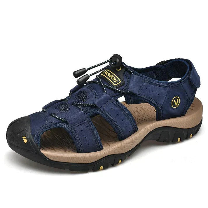 Men's Arch Support Slip-On Sandals – Cushioned Footbed, Anti-Slip Tread for All-Day Walking & Hiking