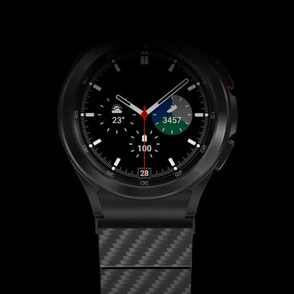 Carbon Fiber Watch Band for Samsung Galaxy Watch 4 / 5 / 6 – Precision Fit Strap in Black, Blue & Green