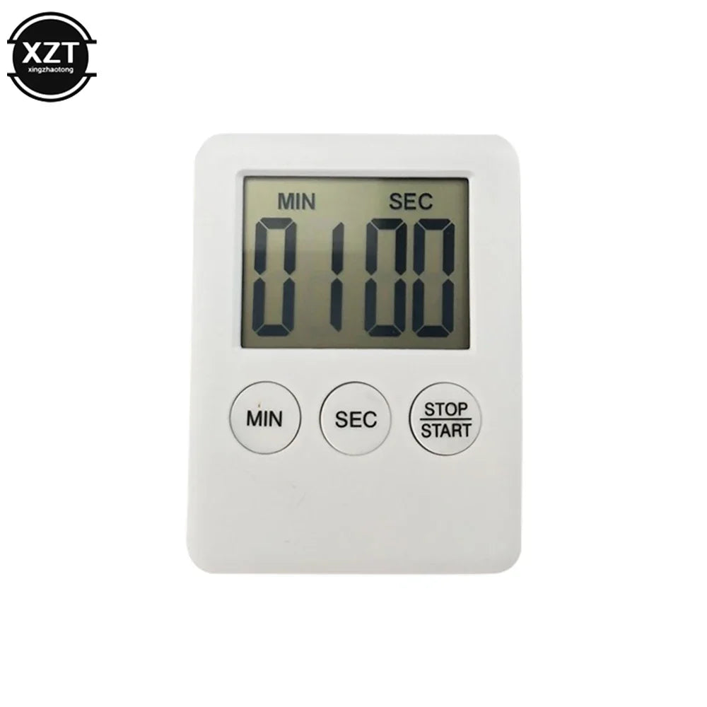 Countdown Timer Magnetic LCD 2.8 Inch Screen Alarm Clock Home Office Study Workout Productivity Tool Kitchen Baking Cooking Interval Trainin