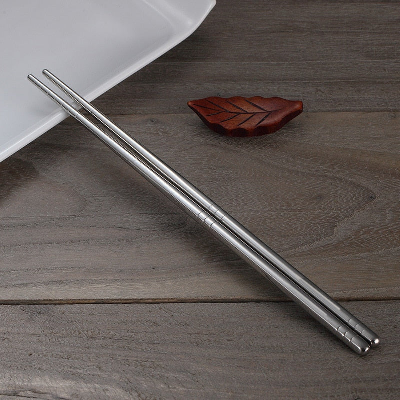 Elegant Dining | Stainless Steel Chopstick Set with Ergonomic Grip | Durable Utensils for Refined Meals
