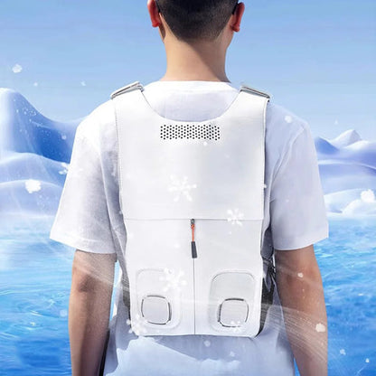 Cryovest | Lightweight Waterproof Cooling Vest with Dual Fans | Adjustable Fit for Outdoor Comfort