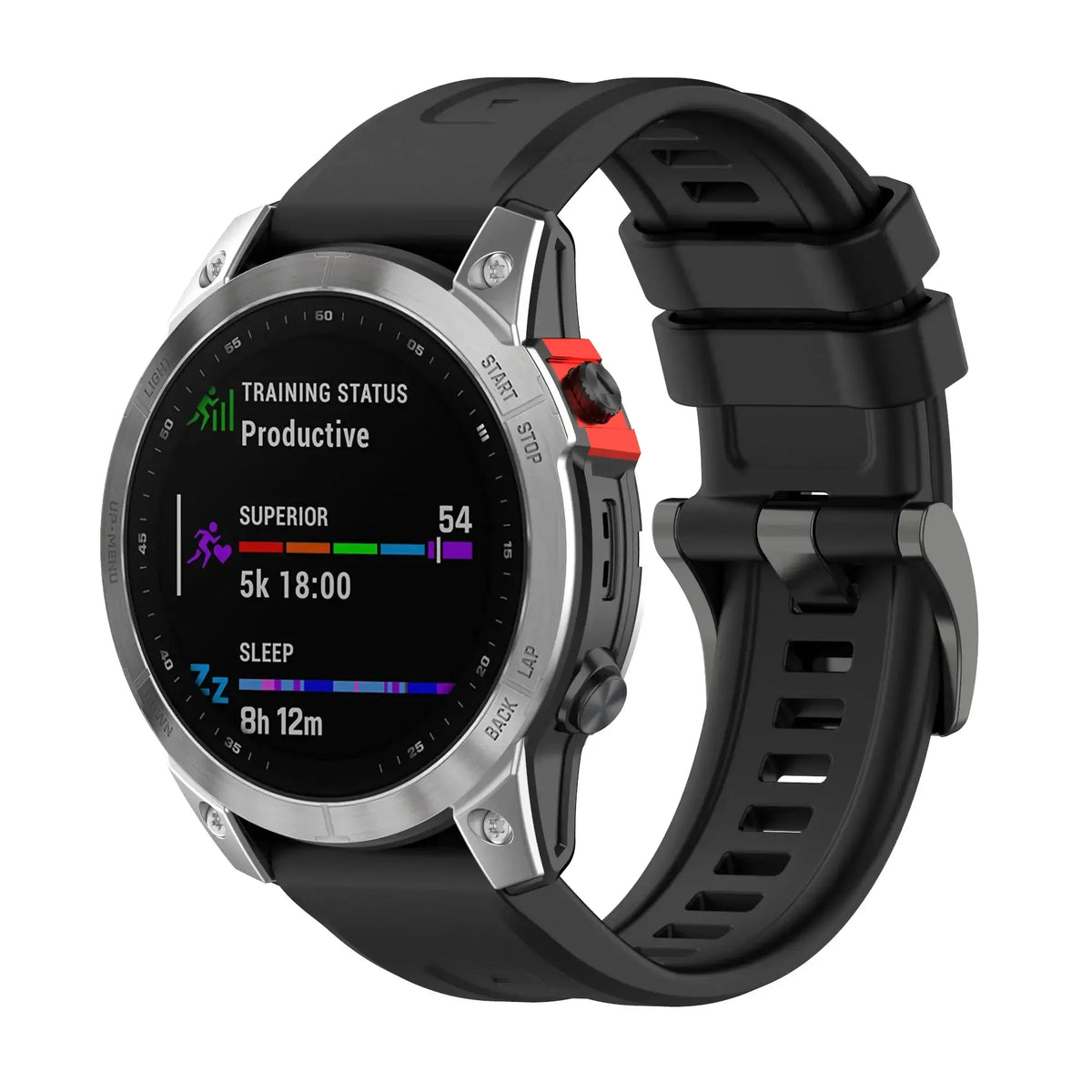 Silicone Fitness Watch Strap Replacement Band Compatible with Fenix, Instinct & Venu | Quick-Release Pin | Sweat-Resistant | For Outdoor