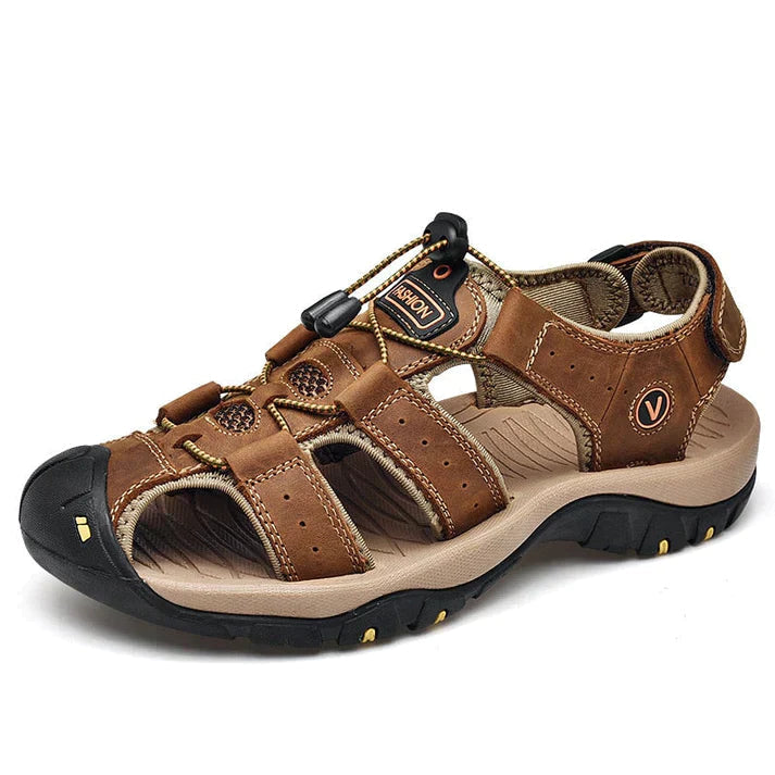 Men's Orthopedic Sandals with Arch Support & Cushioned Footbed – Slip-Resistant Walking Sandals for Everyday Comfort