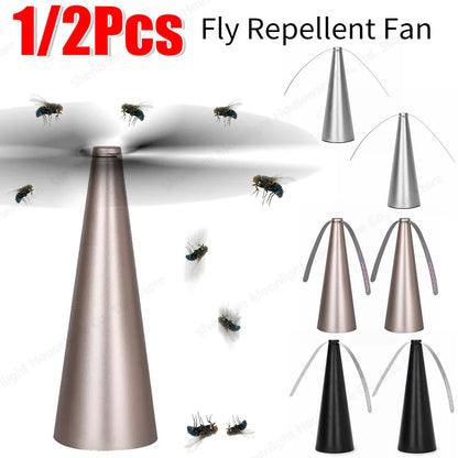 Portable Fly Fan for Table, Fly Repellent Fan with USB and Battery Power, Bug Fan for Outdoor Dining and Picnic