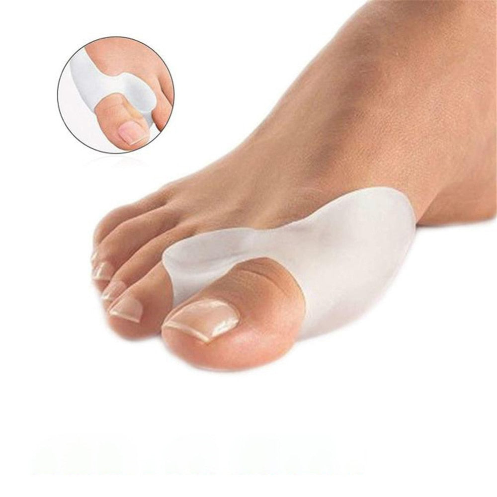 Silicone Toe Spacer for Bunion Relief & Alignment – Discreet Daytime Wear, Soft Gel Corrector for Big Toe Joint Pain