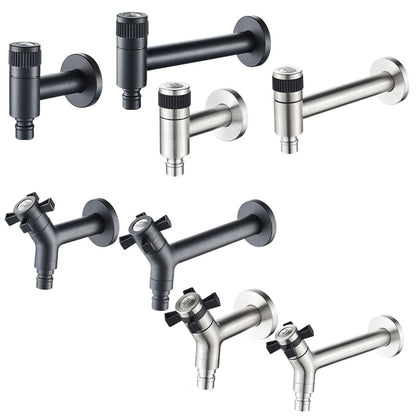 Wall-Mount Outdoor Garden Faucet | Cold Water Hose Spigot with Brass Valve & Stainless Steel Body for Yard, Patio & Balcony