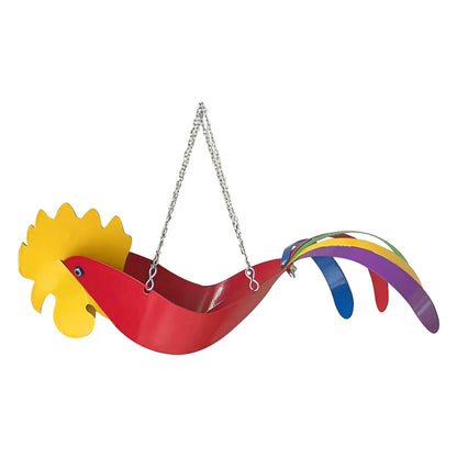 FeatherBloom – Colorful Hanging Planter – Decorative Garden Accent