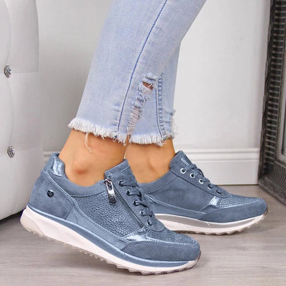 Men's Orthopedic Sneakers with Cushioned Insole & Shock Absorption for All-Day Comfort Walking | Flexible Casual Shoes for Work & Weekend