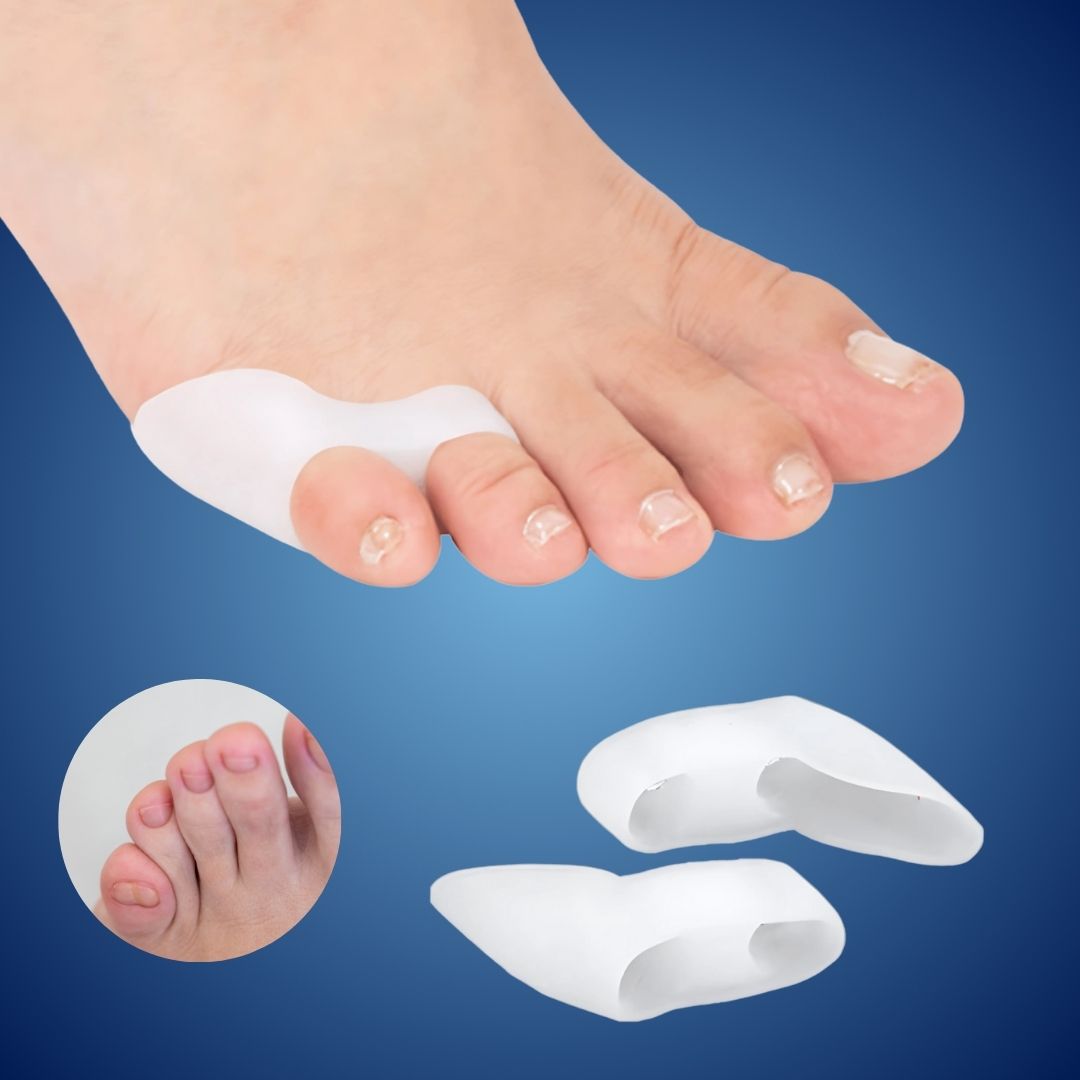 Orthopedic Toe Separators for Bunion Relief, Hammertoe & Crooked Toe Alignment – Soft Gel Spacers for Pinky Toe Pain | Comfortable Foot Supp