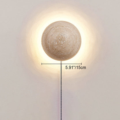 Stone Sconce Hardwired LED 6 inch Square Contemporary Fixture for Bedroom Entryway Lounge Ambient Task Lighting Compact 10 Watt Integrated N