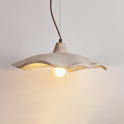 Industrial Concrete Hanging Light 10 in Yellow Ceiling Pendant Hardwired E26 Socket Adjustable Cord Kitchen Dining Room Bedroom Entryway Rus