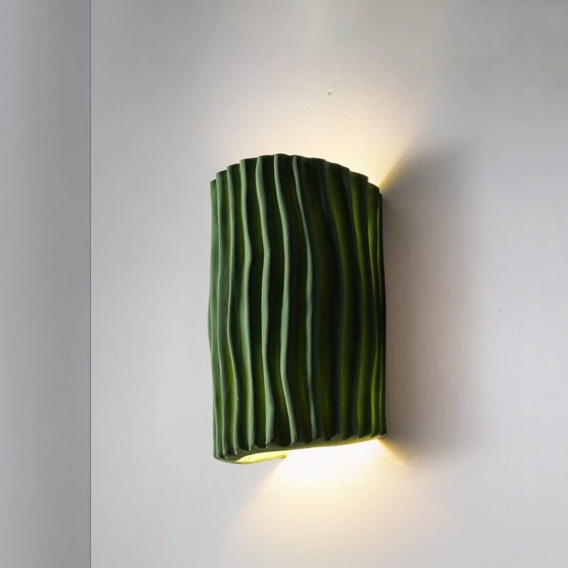 Resin Sconce Bi-Directional Light 10 inch Modern Wall Mount for Bedroom Hallway Study Accent Lighting