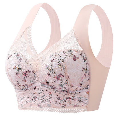 Full Coverage Wireless Bra for Women - Smooth Support T-Shirt Bra with Wide Straps - Everyday Comfort Underwire-Free Design - Breathable
