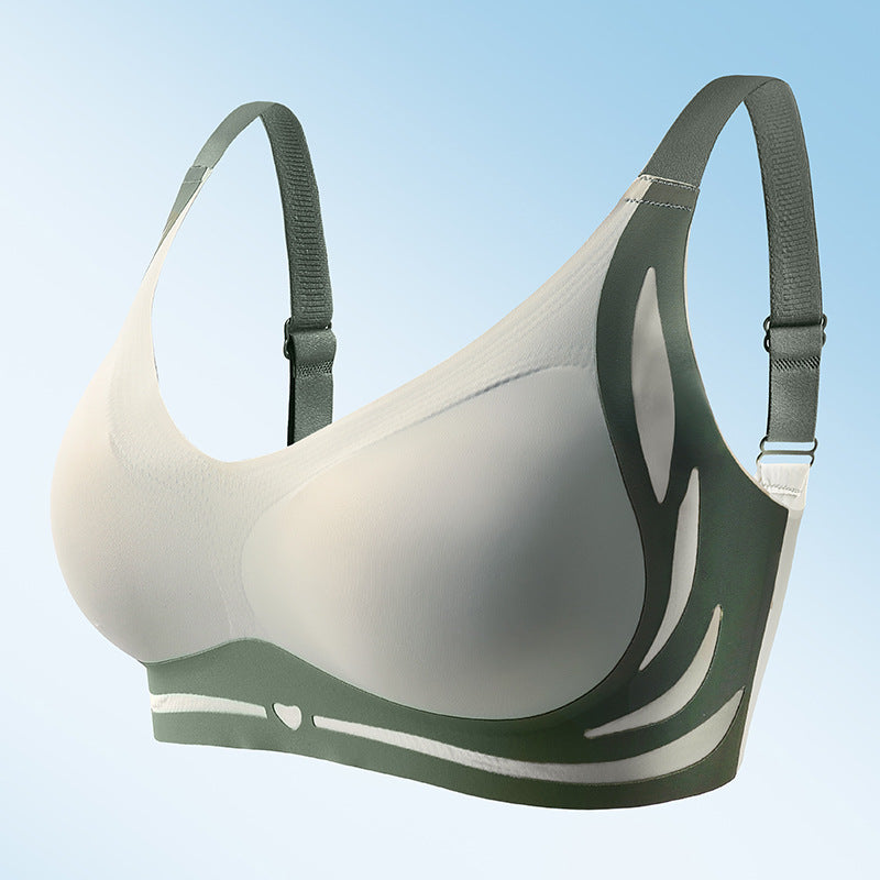 Wireless Push-Up Bra with Posture Support & Cushioned Straps for Women | Seamless Comfort Everyday Bra | Wide Coverage Back Smoothing