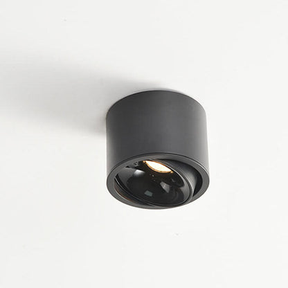 Low-Profile Aluminum LED Ceiling Fixture 3.7 Inch Round 12W Contemporary Overhead Lighting Hallway Bedroom Entryway Living Space