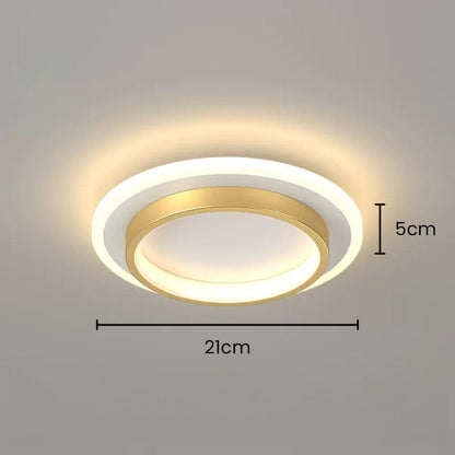 Round Flush Mount LED Light 2 in Low Profile for Bedroom Hallway Living Room Kitchen Entry Modern Ultra Slim Disk Design 10W 20W Integrated