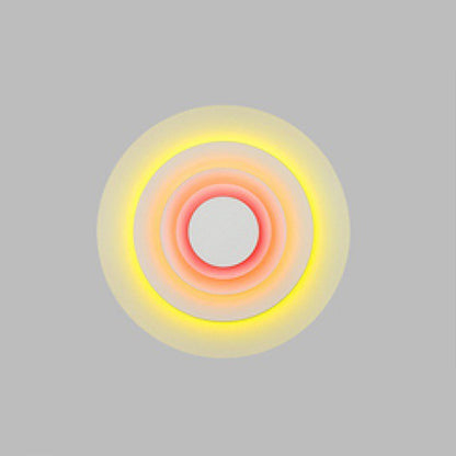 Colorful Round Metal Wall Sconce for Living Room, Bedroom & Dining Room – Modern Indoor Lighting Fixture