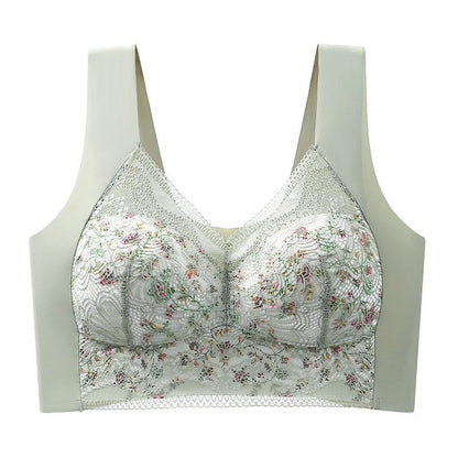Full Coverage Wireless Bra for Women - Smooth Support T-Shirt Bra with Wide Straps - Everyday Comfort Underwire-Free Design - Breathable