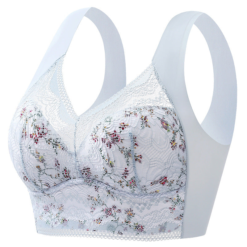 Full Coverage Wireless Bra for Women - Smooth Support T-Shirt Bra with Wide Straps - Everyday Comfort Underwire-Free Design - Breathable