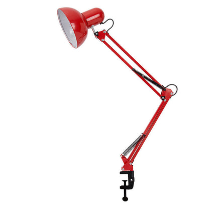 Sleek Metal Desk Lamp with E26 Socket for Bedroom, Office & Study – Adjustable Reading Light for Modern Interiors