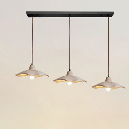 Industrial Concrete Hanging Light 10 in Yellow Ceiling Pendant Hardwired E26 Socket Adjustable Cord Kitchen Dining Room Bedroom Entryway Rus