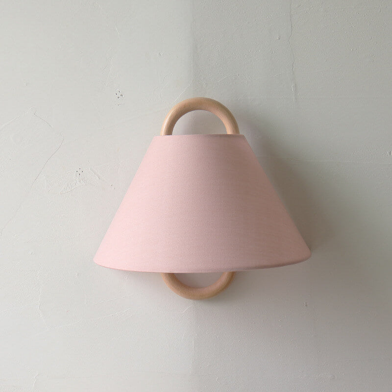 Sconce Light Fixture Wooden Frame Cloth Shade E12 Socket Flexible Install for Bedroom Living Room Hallway Apartment Home